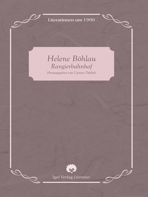 cover image of Helene Böhlau